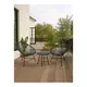 Baštenski set Bistro set od čelika i ratana 3 dela