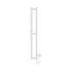 Kupatilski radijator HF SLIM 80W/230V 117x14 cm, beli, pravougaoni