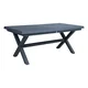 Homestar Miza COLUMBUS 183x100x76 cm temno siva