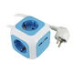 COMMEL Prenosiva utičnica 4xschuko 16A 250V+2xUSB 5V 2.1A C234-161