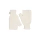 GOBI Cashmere Rokavice s kratkimi prsti Rib-Knit Cashmere Gloves bela