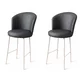Hanah Home Set barskih stolica Uras, 2 komada, Antracit-beli