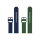 JUST IN CASE Zamenske narukvice 2u1 za pametne satove 22mm Blue-Green