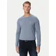 BOSS Majica z dolgimi rokavi Tacs 50512111 Modra Regular Fit