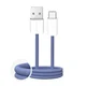 Puro Fabrik 2.0 10W pleteni kabel USB-A - USB-C dolžine 1,5 m - moder