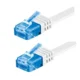 Omrežni kabel LAN RJ45 Cat.6 U/UTP, raven bel, 0,25 m, gigabitni patchcord