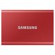Samsung prijenosni SSD T7 Red 500 GB - vanjski SSD pogon USB tip C 3.1