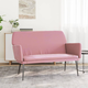vidaXL Klop roza 108x79x79 cm žamet