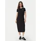 ADIDAS ORIGINALS Obleka 3 STRIPES DRESS črna / bela