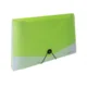 Organizator dokumentov z gumico PP A4 Opaline (13 predelkov) prozorno zelen