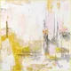 Tiskana slika na platnu z ročno naslikanimi elementi v okvirju 102x102 cm New Age Yellow – Malerifabrikken