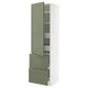 METOD/MAXIMERA Visoka omara+plc/4prd/vrata/2 ličn, bela/Axstad sivo zelena, 60x60x220 cm