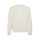 Calvin Klein Jeans Pulover Monogram Embroidery Relaxed volneno bela
