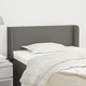 Vidaxl vidaXL Vzglavje s krilci temno sivo 103x16x78/88 cm blago