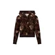 Juicy Couture Jopa na zadrgo ROBYN kapučino/temno rjava