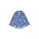 TOM TAILOR Bluza  temno modra / bela
