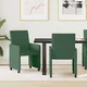 vidaXL Jedilni stoli s kolesi 2 pcs Siva zelena 57 x 66 x 94 cm
