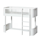 oliver furniture nadstropna posteljica mini+ low loft bed 60x160 white