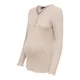 Only Maternity Majica OLMLOLA svetlo rjava