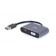 Gembird USB to HDMI + VGA display adapter, space grey | A-USB3-HDMIVGA-01