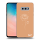 Crna silikonska maskica za Samsung Galaxy S10e G970 - Peonies