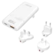 Logilink putni punjač sa dva USB GaN porta, tri adaptera EU / UK / AU, 65 W, slim