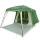 Vidaxl Šotor za kampiranje z verando Dome 5-Person Green Waterproof
