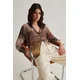 Trendyol Multicolored Color Transitional Chiffon Fabric Regula Regular Pattern Woven Shirt