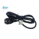BITON ELECTRONICS dvopolni utikač sa kablom CT19 1.5m crni (3 X 1.5MM)