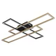 Globo 67208-40G -LED plafonsko svetlo DAKARI 40W/230V 3000K 60x80 cm crna/zlatna