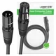 Ugreen AV130 XLR kabel ženski-moški XLR - 1 m (črn)