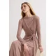 Trendyol Modest Ženska haljina Tctss26Eb00088, Smeđa