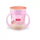 Roze čaša za učenje NUK 255538 - Mini Magic Cup čaša koja svetli u mraku