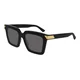 Bottega Veneta BV1005S 001 ONE SIZE (53) Črna/Siva