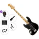 Fender Squier Classic Vibe 70s Jazz Bass MN LH Premium SET Black Električna bas kitara