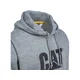 CAT moški delovni pulover W10646, bombaž/poliester, XL, temno siva