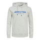 JACK & JONES Majica JJALVIS  modra / pegasto siva