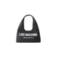 Love Moschino Torba za čez ramo črn denim / bela