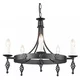 Elstead BY5-BLACK - Luster na lancu BELFRY 5xE14/60W/230V