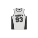 AND1 Majica 93 Airtex črna/bela