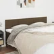 vidaXL Posteljno vzglavje 2 kosa temno rjav 80x5x78/88 cm blago