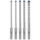 BOSCH Professional 5-delni komplet udarnih svedrov EXPERT SDS plus-7X, 6/6/8/8/10 mm (2608900198)