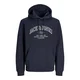 JACK & JONES Majica JJEDenver marine / bela