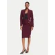 Rinascimento Ravno krilo CFC0130146003 Bordo rdeča Slim Fit