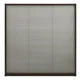 Vidaxl Plise komarnik za okna aluminij rjav 120x120 cm