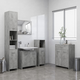 vidaXL Komplet kopalniškega pohištva 4-kosi betonsko sive barve
