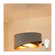 Brilagi - LED luster na sajli LYRA 1xE27/15W/230V siva/krem/zlatna