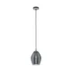 Eglo 39564 - Luster na sajli ESTANYS 1xE27/60W/230V zadimljeno staklo