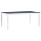 Blagavaonski stol bijelo-sivi 180 x 90 x 73 cm od borovine