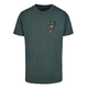 Mister Tee Majica Flamingo rumena/zelena/temno zelena/staro roza